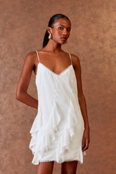 VESTIDO CURTO BABADOS COLEÇÃO INVERNO 25